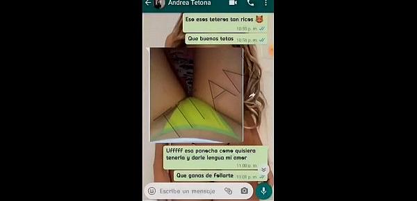  The most busty in the classroom on a video call, got horny on whatsapp and the rest was recorded